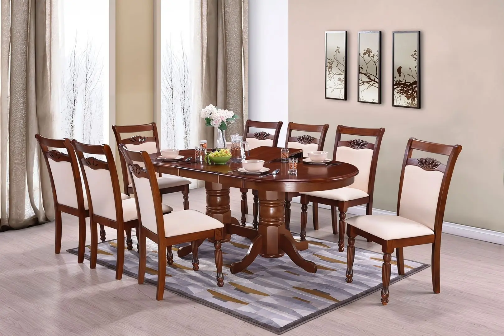 Set de sufragerie Marcel Prod 7038EXT88064C 1+8 (Dirty Oak)