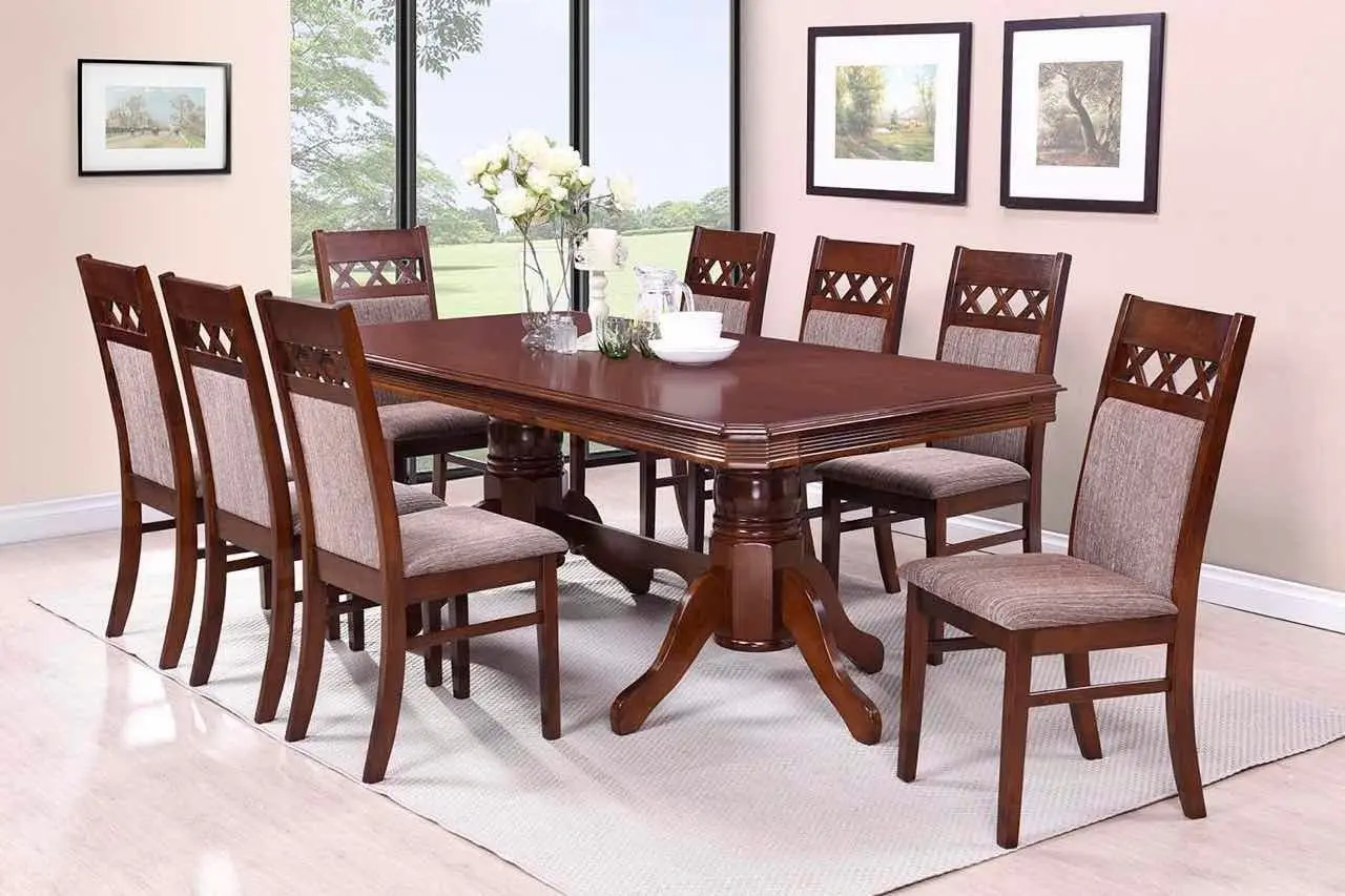 Set masa scaune Marcel Prod DINING1 1+8 (Dirty Oak)