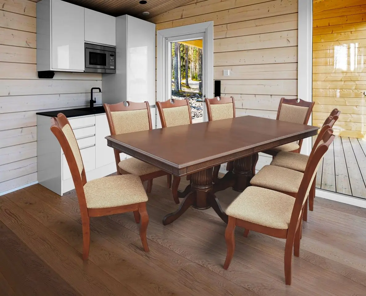 Обеденный набор Marcel Prod 7132RH8100DO 1+8 (Dirty Oak)