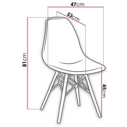 Set de sufragerie Mirjan24 Concrete/Alvaro + 4x Betty/Fiore (White/Concrete) Thumb