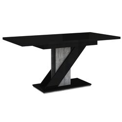 Set de sufragerie Mirjan24 Eksuper/Meva Black Gloss/Stone + Signal Chic Matt Velvet Black/Gray Thumb