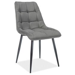 Set de sufragerie Mirjan24 Eksuper/Meva Black Gloss/Stone + Signal Chic Matt Velvet Black/Gray Thumb