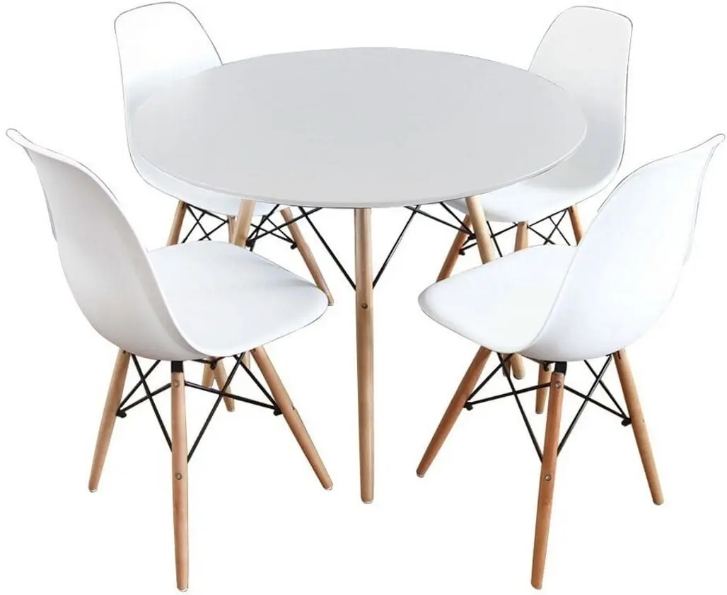 Обеденный набор Mirjan24 Larry/Fiorino + 4x Betty/Fiore (White)