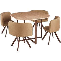 Set masa scaune Mobhaus Bevis New 1+4 (Light Brown/Natural) Thumb