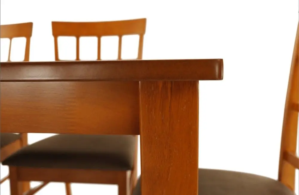 Set masa scaune Mobhaus Grid New Cherry/Beige-Brown (1+6) - 4