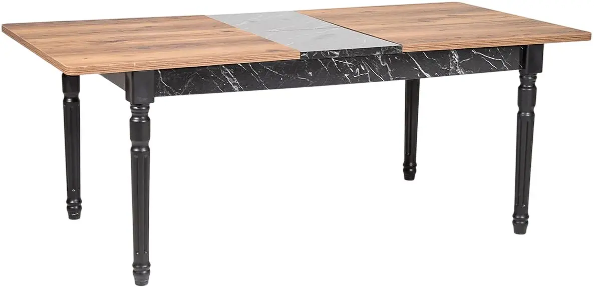 Set de sufragerie ModaLife Cross 1+6 (Brown/Black)