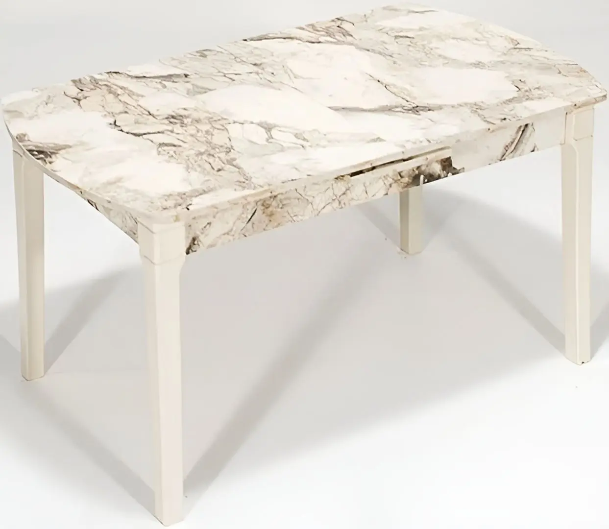 Set de sufragerie ModaLife Sofia/Venus 1+4 (White Marble/Black)