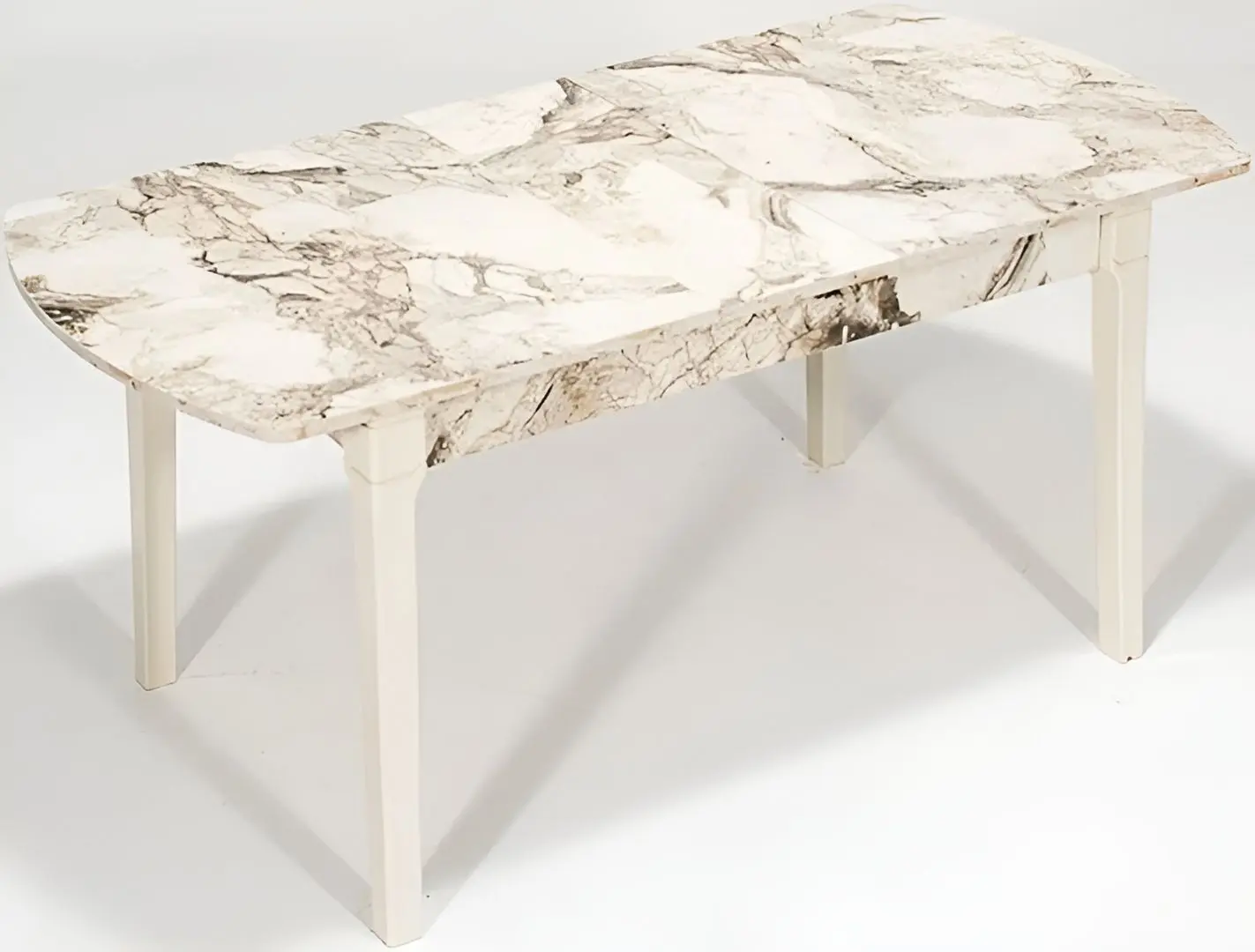 Set de sufragerie ModaLife Sofia/Venus 1+4 (White Marble/Black)