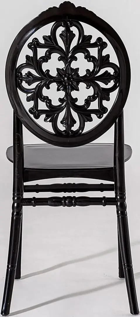 Set de sufragerie ModaLife Sofia/Venus 1+4 (White Marble/Black)