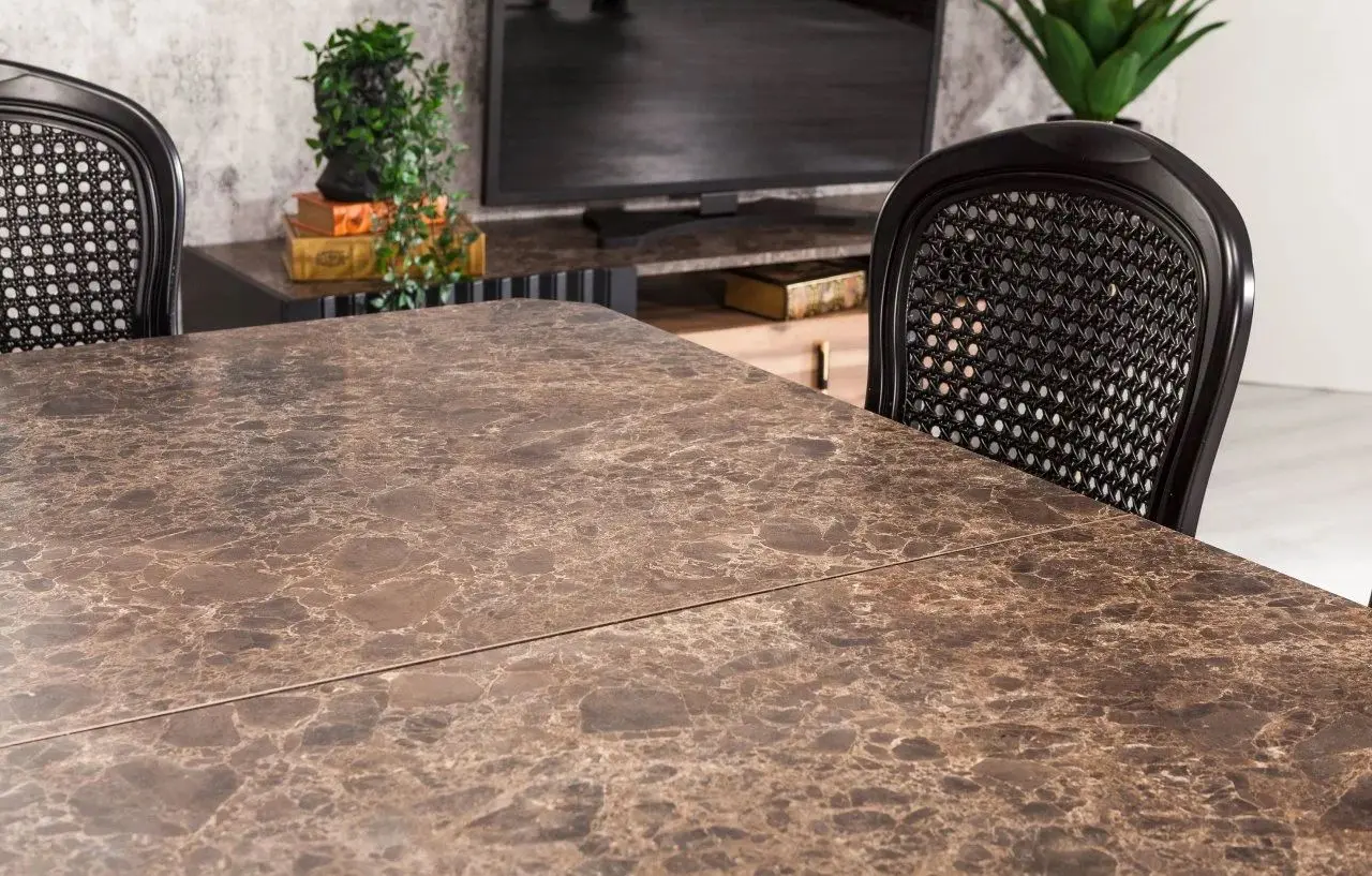 Set de sufragerie ModaLife Urla 1+6 (Black)