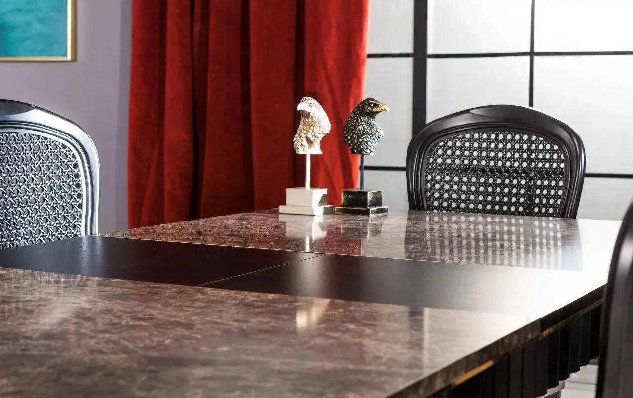 Set de sufragerie ModaLife Urla 1+6 (Black)