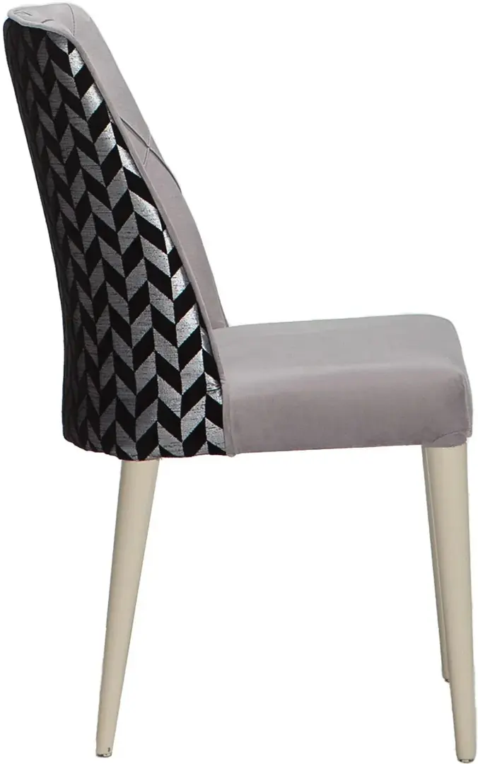 Set de sufragerie ModaLife Vivaldi 1+6 (White/Grey/Black)