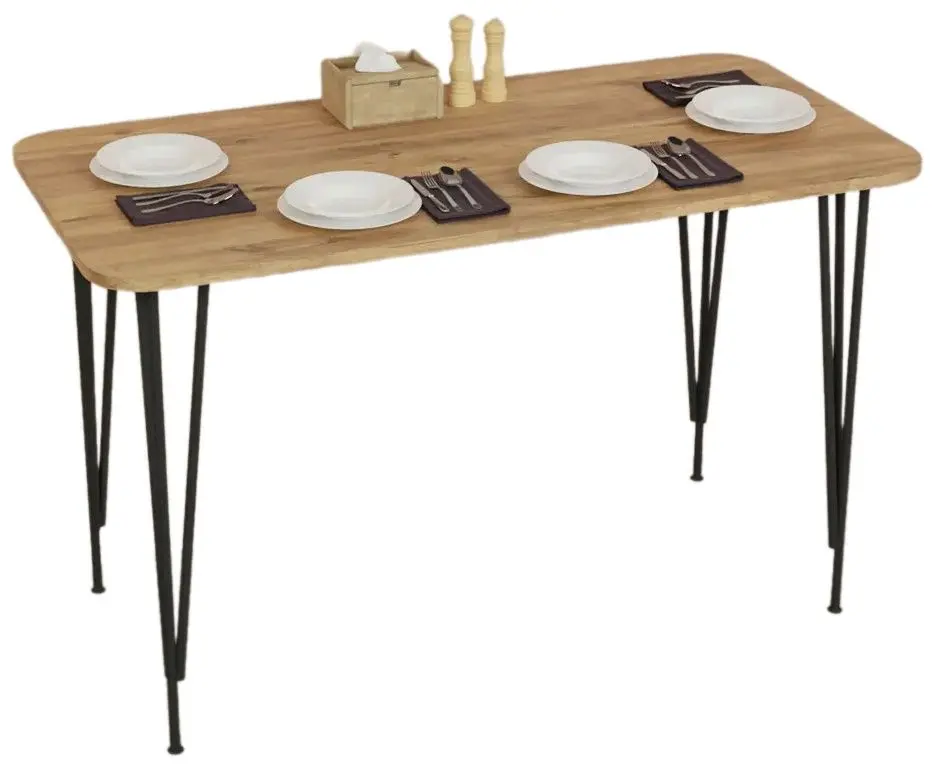 Set de sufragerie Prestige Piramide Legs 70x110cm 1+4 (Pine/Black/White)