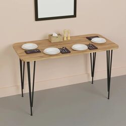 Set de sufragerie Prestige Piramide Legs 70x110cm 1+4 (Pine/Black/White) Thumb