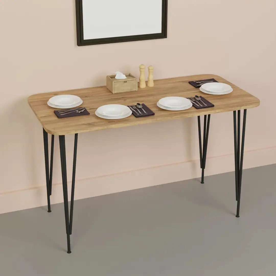 Set de sufragerie Prestige Piramide Legs 70x110cm 1+4 (Pine/Black/White)