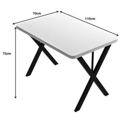 Обеденный набор Prestige WH X Leg 70x110x75cm 1+4 (White/Black) Thumb