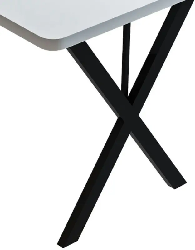 Обеденный набор Prestige WH X Leg 70x110x75cm 1+4 (White/Black)