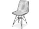 Set de sufragerie Prestige Metal Chair Star Leg 70x75cm 1+2 (White/Black)