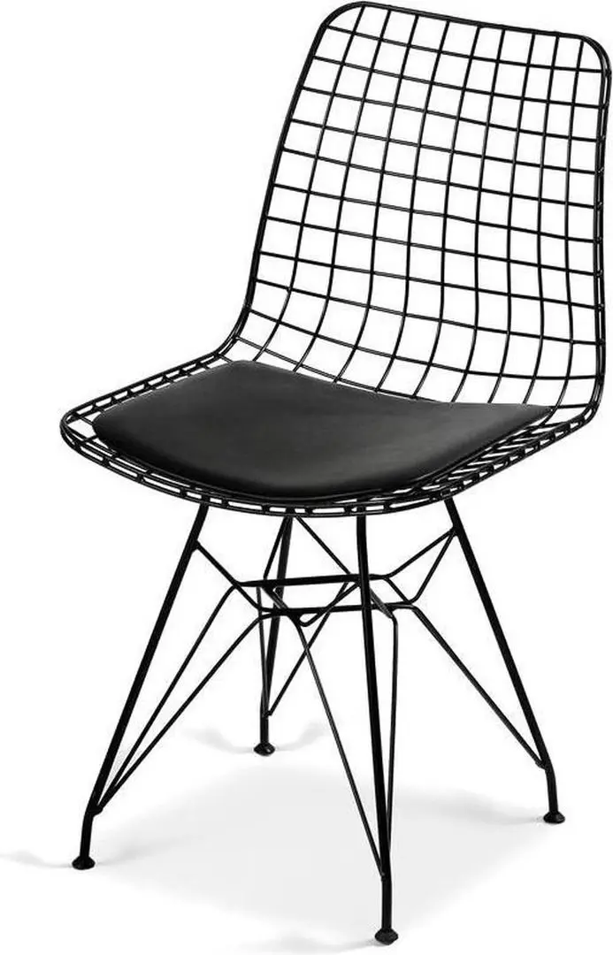 Обеденный набор Prestige Bendir Piramide Legs 70x110cm 1+4 (Black Marble/Black) - 2