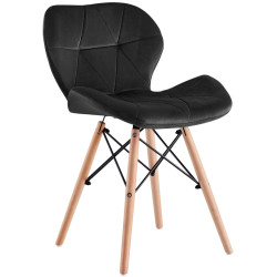 Обеденный набор Prestige Pyramid Leg 60x120 Pine/Black + Sunrise C-22 Black/Beech (1+4) Thumb
