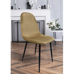 Обеденный набор Prestige Pyramid Leg 60x120 Pine/Black + Yasen С1703 HLR-12 Mustard/Black (1+4) Thumb