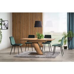 Обеденный набор Prospero Bronx White/Stone + Signal Irys Velvet Black/Gray (1+4) Thumb