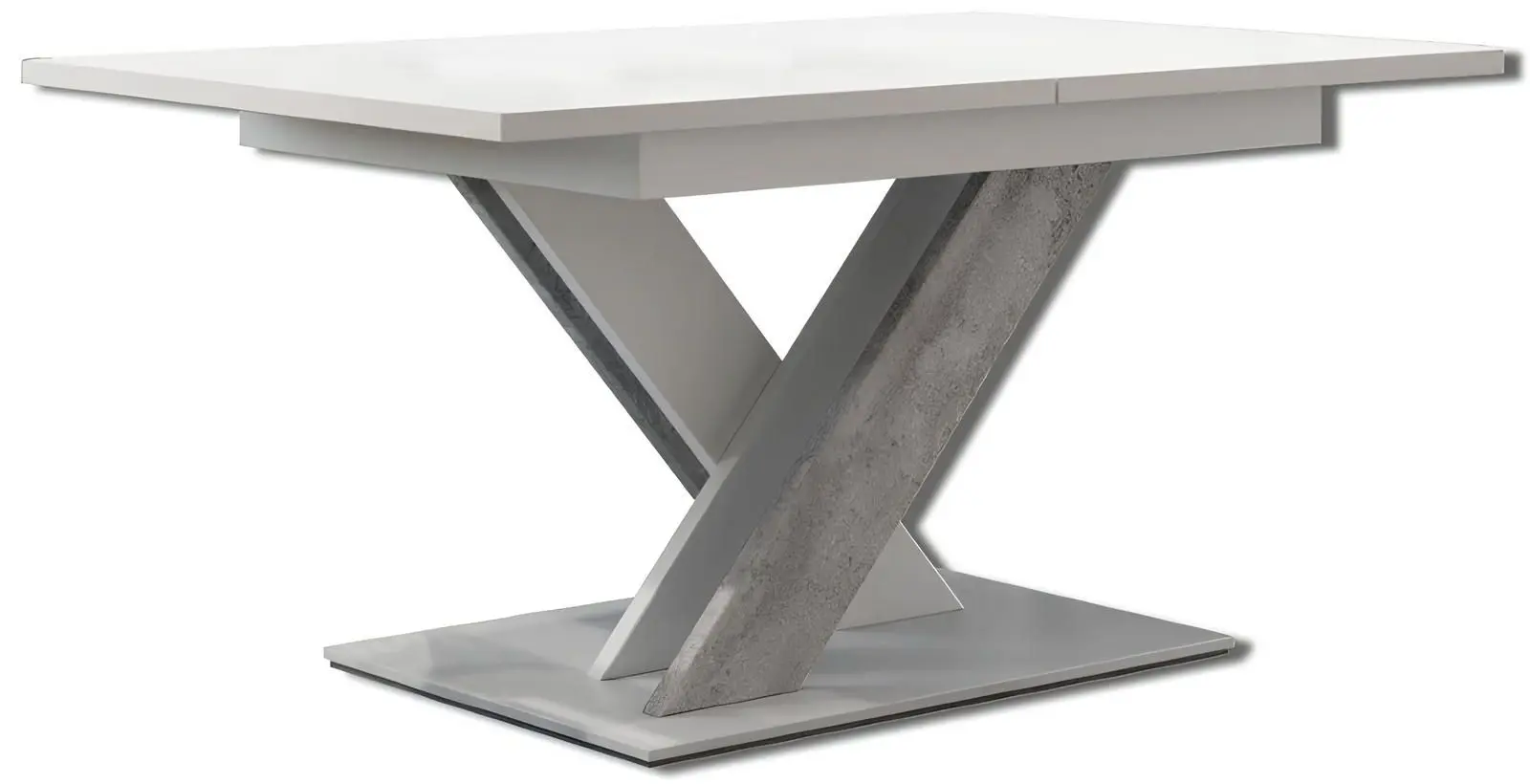 Обеденный набор Prospero Bronx White/Stone + Signal Irys Velvet Black/Gray (1+6)