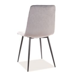 Обеденный набор Prospero Bronx White/Stone + Signal Irys Velvet Black/Gray (1+6) Thumb