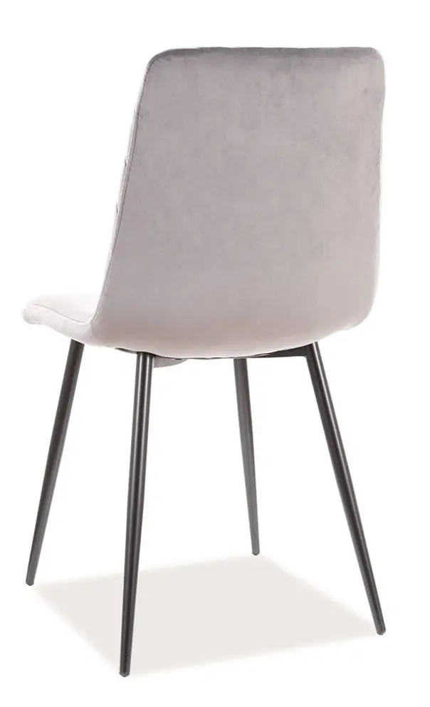 Обеденный набор Prospero Bronx White/Stone + Signal Irys Velvet Black/Gray (1+6)