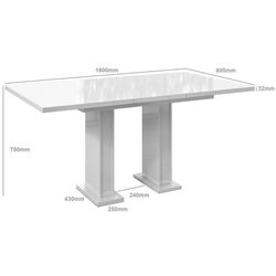 Set de sufragerie Prospero Gloss Black Gloss + Signal Chic Matt Velvet Black/Gray (1+4) Thumb