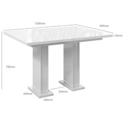 Set de sufragerie Prospero Gloss Black Gloss + Signal Chic Matt Velvet Black/Gray (1+6) Thumb