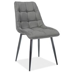 Set de sufragerie Prospero Gloss Black Gloss + Signal Chic Matt Velvet Black/Gray (1+6) Thumb