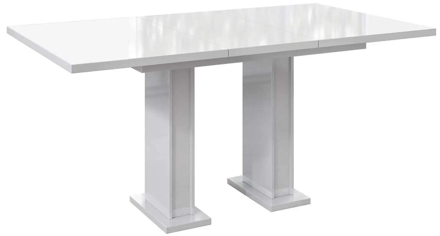 Обеденный набор Prospero Gloss White Gloss + Signal Chic Velvet Gray Light/Black (1+4)