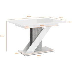 Обеденный набор Prospero Meva White Gloss/Black Gloss + Signal Rip Velvet Black (1+4) Thumb