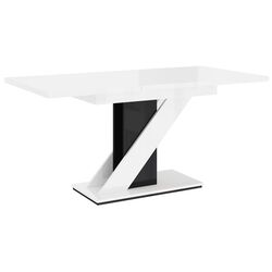 Обеденный набор Prospero Meva White Gloss/Black Gloss + Signal Rip Velvet Black (1+6) Thumb