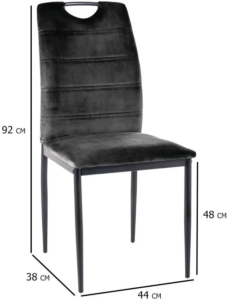 Обеденный набор Prospero Meva White Gloss/Black Gloss + Signal Rip Velvet Black (1+6)