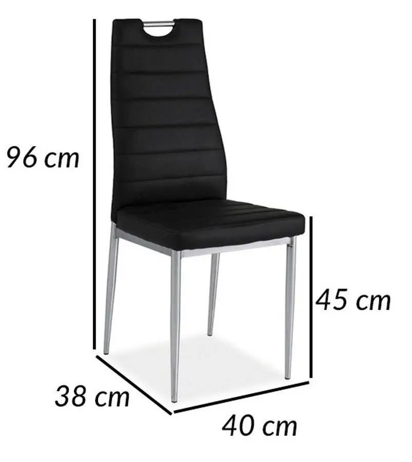 Обеденный набор Prospero Wild + Signal H260 Eco Artisan Oak/Black/Chrome (1+4)