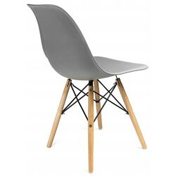 Set de sufragerie Saska Garden 1028507 80x80 White/Wood + Jumi Eva SD-972063 Gray (1+4) Thumb