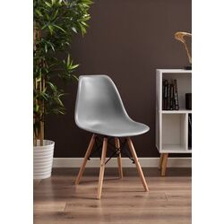 Set de sufragerie Saska Garden 1028507 80x80 White/Wood + Jumi Eva SD-972063 Gray (1+4) Thumb