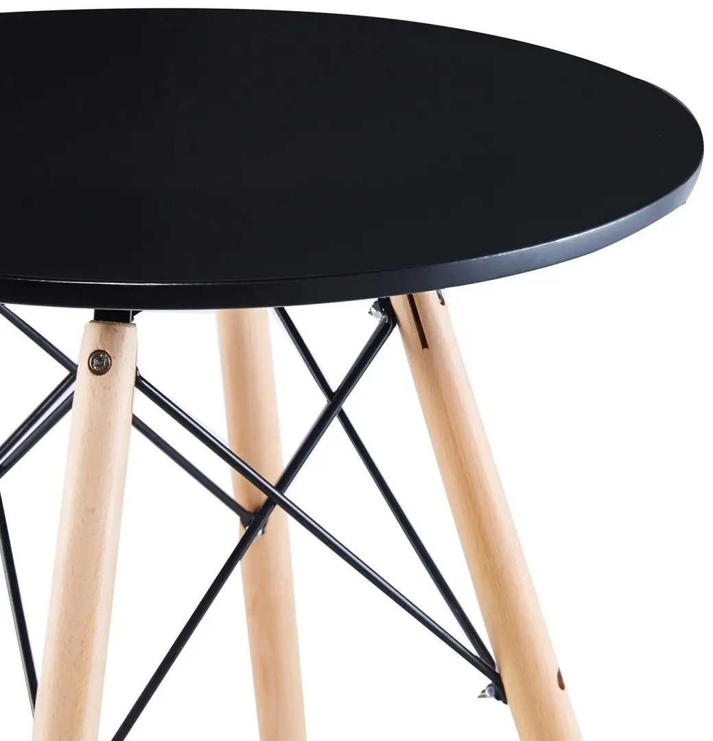 Set de sufragerie Saska Garden 1033976 80x80 + Jumi Eva SD-972575 Black/Wood (1+4) - 3