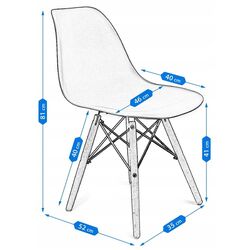 Set de sufragerie Saska Garden 1033976 80x80 + Jumi Eva SD-972575 Black/Wood (1+4) Thumb