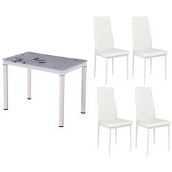 Set de sufragerie Signal Damar 80x60 + Halmar K70 White (1+4)