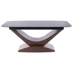 Обеденный набор Signal Dolce Ceramic Gray Marble/Nut + Cherry Velvet Beige/Black Thumb