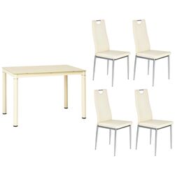 Set de sufragerie Signal Galant 100x60 + Halmar K202 Cream (1+4)