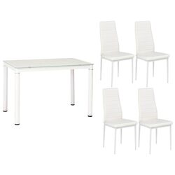 Set de sufragerie Signal Galant 100x60+ Halmar K70 White (1+4)