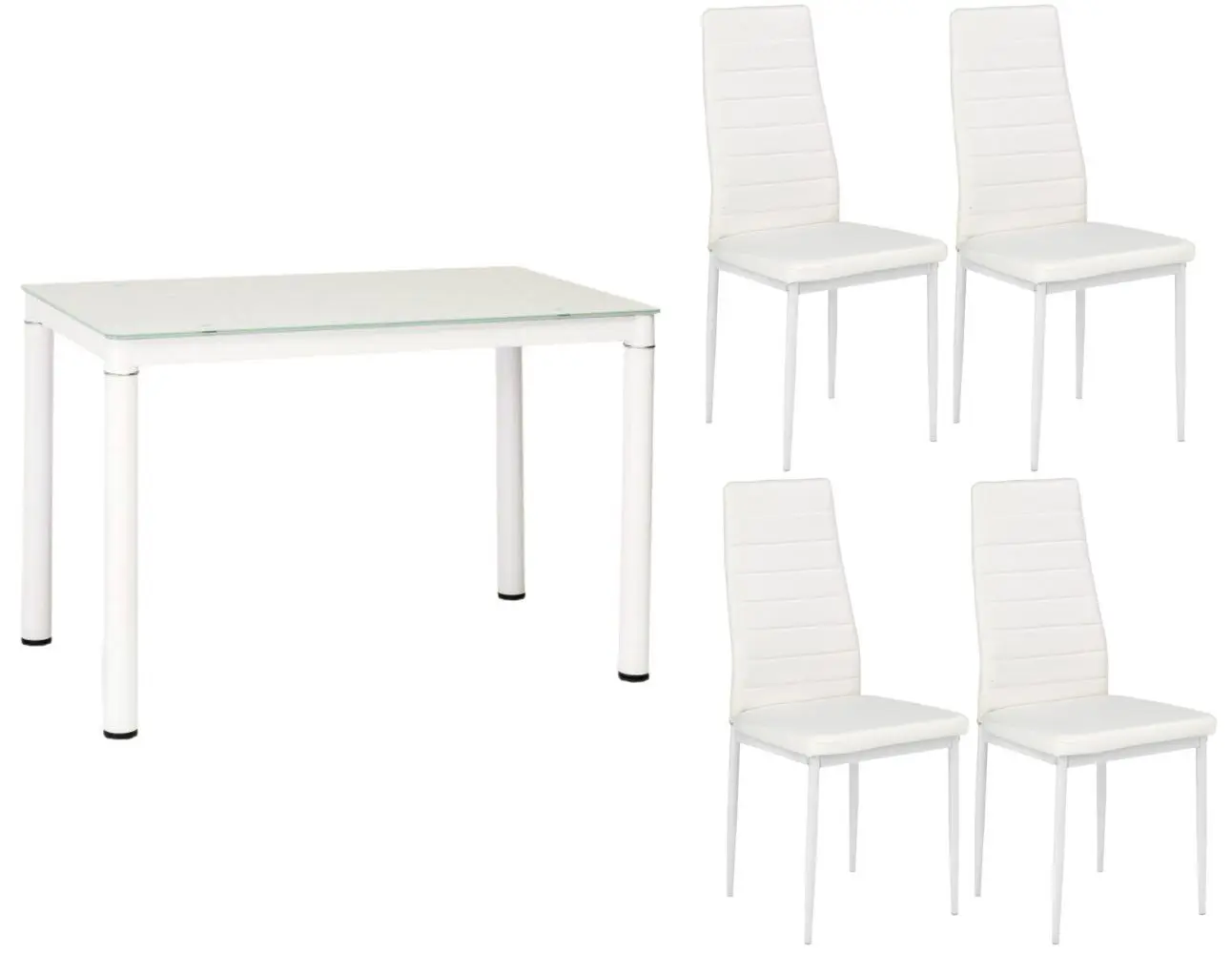 Set de sufragerie Signal Galant 100x60+ Halmar K70 White (1+4)