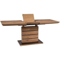 Обеденный набор Signal Leonardo 140x80 Oak + Chic Velvet Brown/Black Thumb