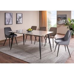 Обеденный набор Signal Rion 130 + Halmar K70 White/Black (1+4) Thumb