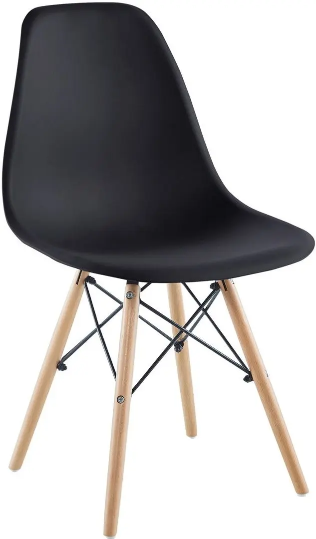 Set masa scaune Smad Garden Reko №2 60x60 (Black/Wood) - 4