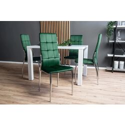 Set masa scaune Smad SmadHouse White Gloss/Green (1+4) Thumb